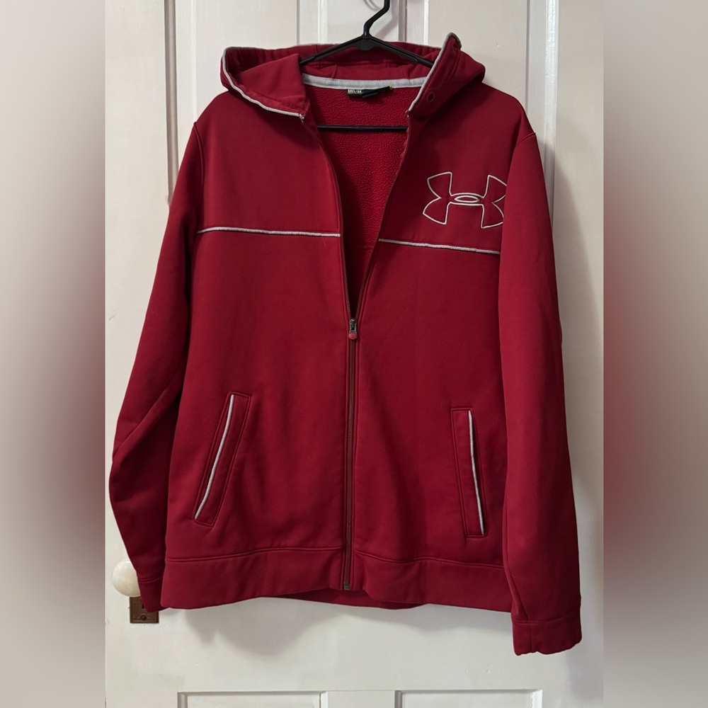 Under Armour Red Jacket with White Trim